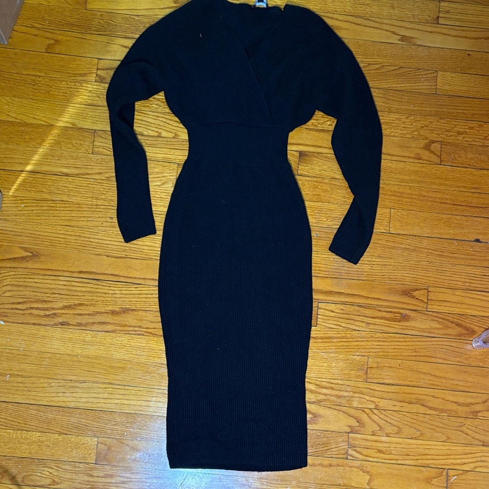 Express Black Long Sleeve sweater Dress
